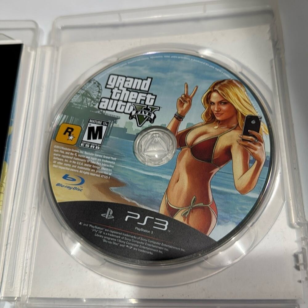 GTA Grand Theft Auto V 5 PS3 Sony PlayStation 3 with Manual and Map USED - Picture 5 of 5
